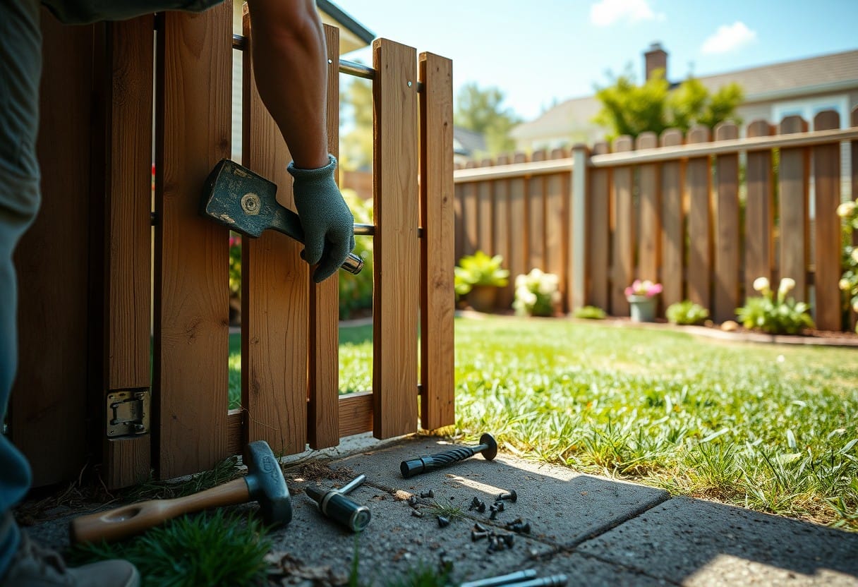 How do I fix my yard gate?