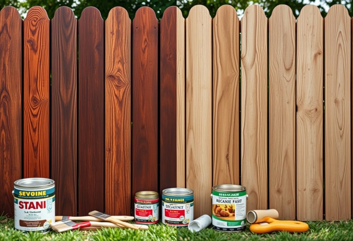 stain or seal which is better for a fence duk